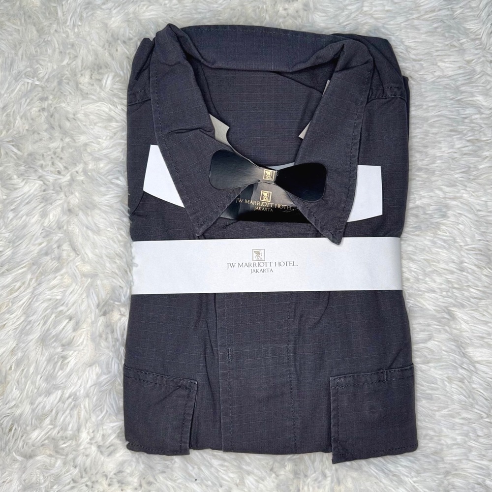 JW Marriott Hotel Jakarta Combat Coat Large Field Jacket 100% Cotton Made in USA